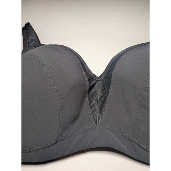 Torrid Active Plus 44DD Black Mid Impact Underwire Sports Bra Wide Band Adjust - Picture 4 of 12